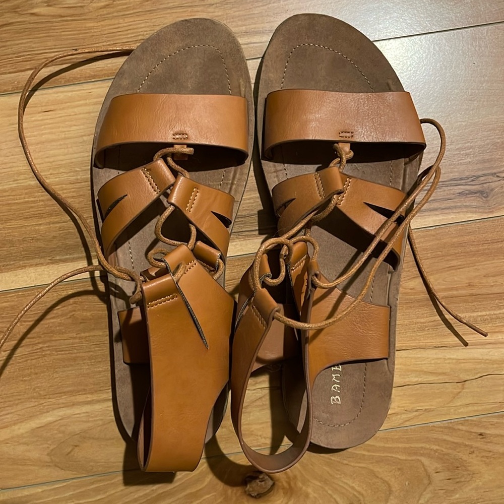 Brown Strappy Gladiator Sandals